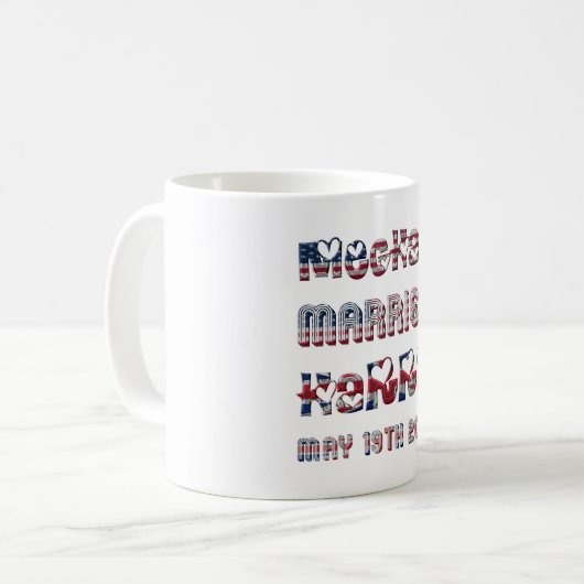 Royal Wedding Meghan Markle Prince Harry 19. Mai Kaffeetasse (Vorderseite Links)