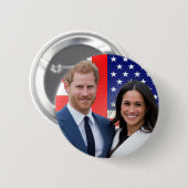 Royal Wedding Prince Harry und Meghan Markle Button (Vorne & Hinten)