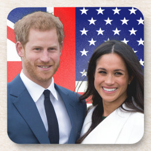 Royal Wedding Prince Harry und Meghan Markle Getränkeuntersetzer