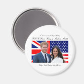 Royal Wedding Prince Harry und Meghan Markle Magnet (Vorderseite/Rückseite)