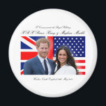 Royal Wedding Prince Harry und Meghan Markle Magnet<br><div class="desc">Royal Wedding Prince Harry und Meghan Markle Gedenkartikel königlichen Sammler,  Berufliches Foto aus der Original-Kamera-Datei importiert,  um die beste Bildqualität auf Ihren Geschenkartikeln zu garantieren.</div>