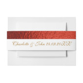 Royal Wedding Red Shiny Bly Band (Vorderseite Beispiel)