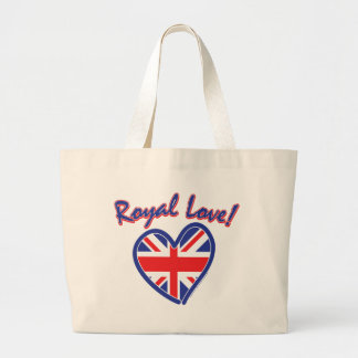 Royal Wedding, Royal Liebe, Union Jack Heart Jumbo Stoffbeutel