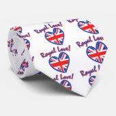 Royal Wedding, Royal Liebe, Union Jack Heart Krawatte (Gerollt)