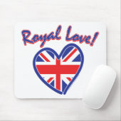 Royal Wedding, Royal Liebe, Union Jack Heart Mousepad (Mit Mouse)
