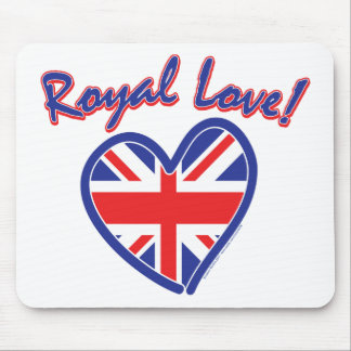 Royal Wedding, Royal Liebe, Union Jack Heart Mousepad