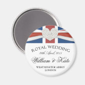 Royal Wedding - William & Kate Keepake Magnet (Vorderseite/Rückseite)