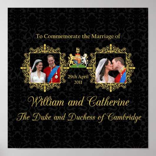 Royal Wedding - William und Kate Poster (Vorne)