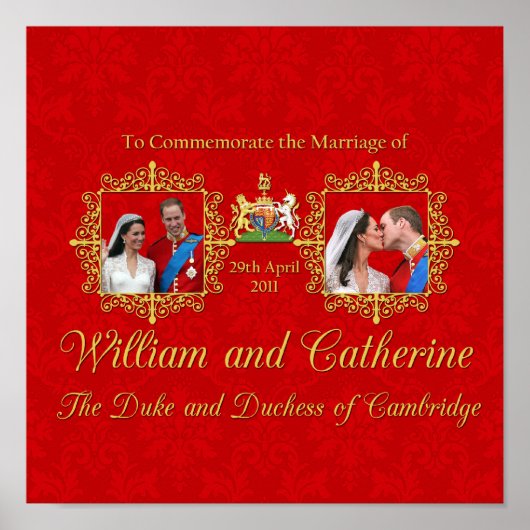 Royal Wedding - William und Kate Poster (Vorne)