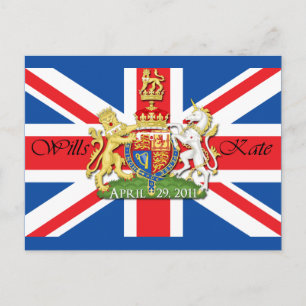 Royal Wedding Wills und Kate Postkarte