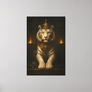 Royal White Tiger • Luxus-Feinart-Leinwand Leinwanddruck