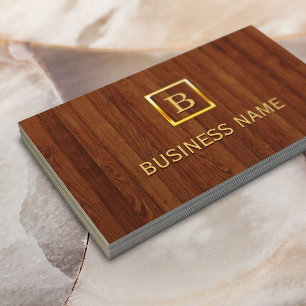 Royal Wood Stripes Plastic Chirurgen Business Card Visitenkarte