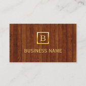 Royal Wood Stripes Plastic Chirurgen Business Card Visitenkarte (Vorderseite)