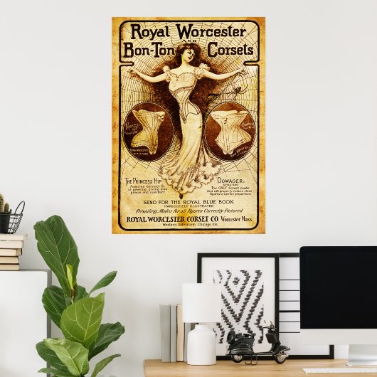 Royal Worcester Corsets Poster (Heimbüro)