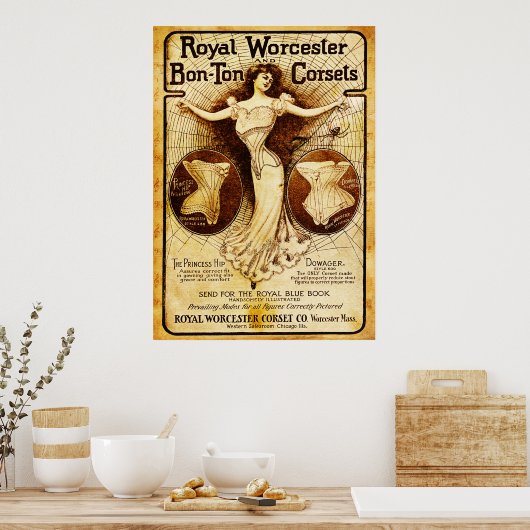 Royal Worcester Corsets Poster (Küche)