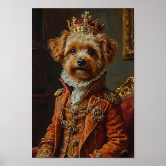 Royal Yorkipoo-Porträt Poster (Vorne)