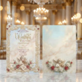 Royalcore Barock Cherub Violin Kunst Hochzeit Einladung