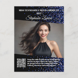 Royale Glitz Pageant Promo Autogramm Postkarte