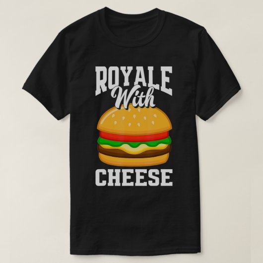 Royale mit Käse Funny Cheeseburger Lover Burger T-Shirt (Design vorne)