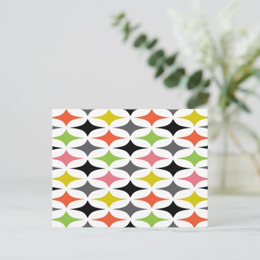 Royale Retro Design Postkarte (Stehend Vorderseite)