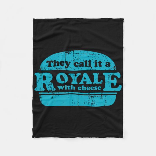 Royale With Cheese Burger Liebhaber  Fleecedecke (Vorderseite)