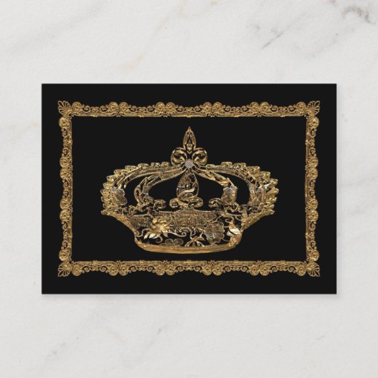 Royalee Catherine Kronen-elegantes berufliches Visitenkarte (Vorderseite)
