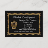 Royalee Catherine Kronen-elegantes berufliches Visitenkarte (Rückseite)