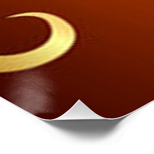 Royality Paris High Heel & Gold Crown Muster Poster (Ecke)