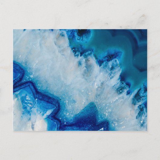 Royally Blue Agate Postkarte (Vorderseite)