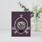 _royally pugged postkarte (Stehend Vorderseite)