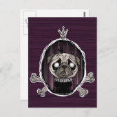 _royally pugged postkarte (Vorne/Hinten)