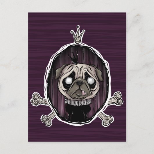 _royally pugged postkarte (Vorderseite)