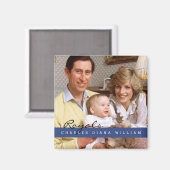 Royals Charles Diana und William Magnet (Vorderseite/Rückseite)