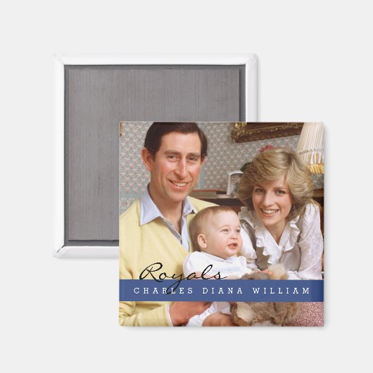 Royals Charles Diana und William Magnet (Vorderseite/Rückseite)