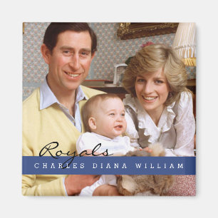 Royals Charles Diana und William Magnet