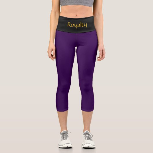 "ROYALTY" Custom High-Waisted Capri Pants (Vorderseite)