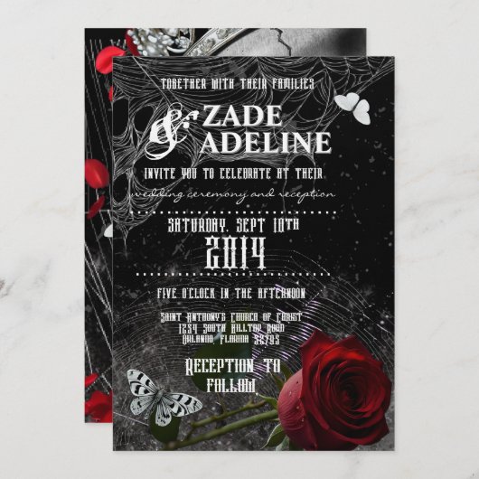 Royalty Info Einladung (Vorne/Hinten)