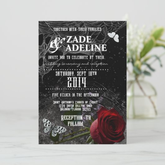 Royalty Info Einladung (Stehend Vorderseite)