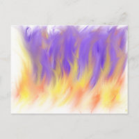 Royalty Lila Orange Flames Moderne Christliche Kun