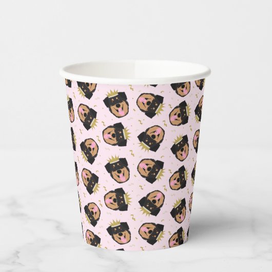 Royalty Rottweiler Dog Pappbecher (Links)