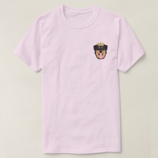 Royalty Rottweiler Dog T-Shirt (Design vorne)
