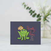 Royalty Rules Frog Prince Postcard Postkarte (Stehend Vorderseite)