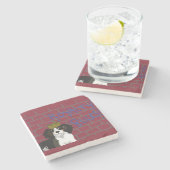 Royalty Rules - King Cavalier Marble Stone Unterse Steinuntersetzer (Seitenansicht)