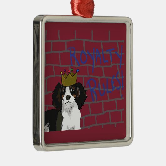 Royalty Rules - King Cavalier Square Ornament (Rechts)