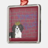 Royalty Rules - King Cavalier Square Ornament Aus Metall (Links)