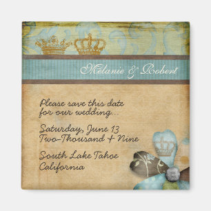 Royalty Save the Date Magnet