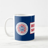 Royalty Sips Here Fun King's Coronation Patriotic Kaffeetasse (Links)