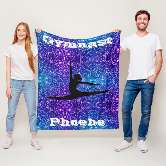 Royalty Sparkle Gymnastics Fleece Blanket (Beispiel)