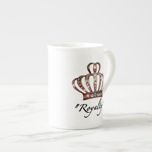 "Royalty" / TIARA-TASSE Porzellantasse (Vorderseite Rechts)