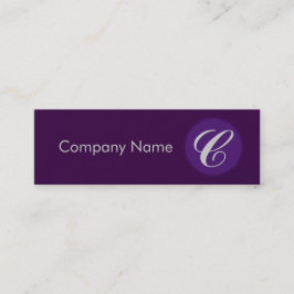 Royalviolett Mini Visitenkarte